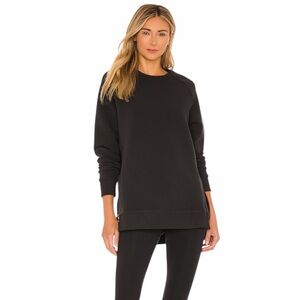 VARLEY Manning Pullover Ribbed Sweatshirt in Black - Excellent Pre-Owned, Medium